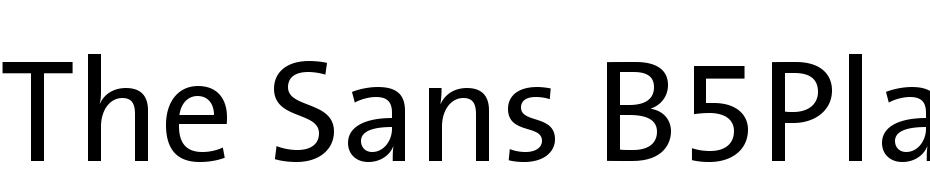 The Sans B5 Plain Font Download Free